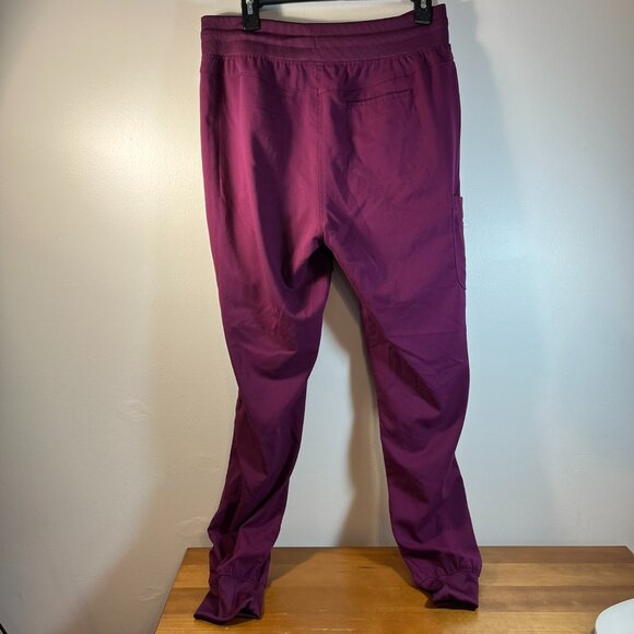 Grey's Anatomy Women's Medium-Tall Jogger Scrub Pants - Maroon - Picture 4 of 5